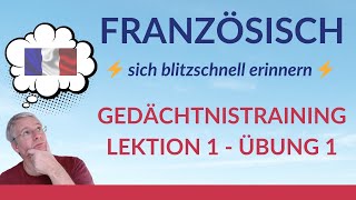 Gedächtnistraining Lektion 1 Übung 1 [upl. by Llertnor]