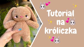 Króliczek na szydełku  tutorial [upl. by Noelc]