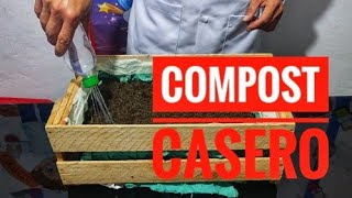 COMO HACER COMPOST EN CASA FERTILIZANTE NATURAL  Experimento [upl. by Idnahs918]