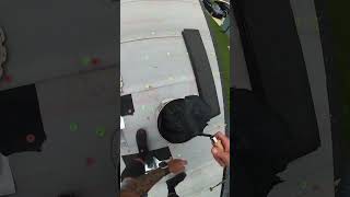 Opening can 19 roofing roofer diy construction solo work job pov florida roof [upl. by Carthy]