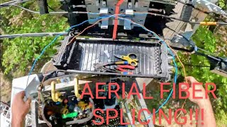 AERIAL SPLICING IN CORNING SCA9T24 [upl. by Nujra]