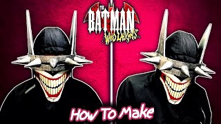 How To Make Batman Who Laughs Mask With Cardboard  DIY DC comics Batman who Laughs [upl. by Sabas]