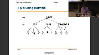 Lec 12 Minimax and Alpha Beta  Artificial Intelligence Alan Blair UNSW [upl. by Glynn]