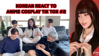 🍯KOREAN REACT TO Anime Cosplay TikTok Compilation [upl. by Niamjneb]