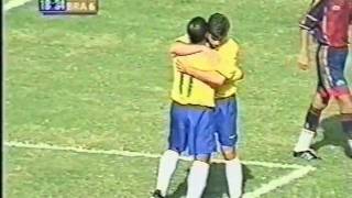 Venezuela 0x6 Brasil  2000  Eliminatórias Copa 2002  4 gols de Romário [upl. by Charmian]