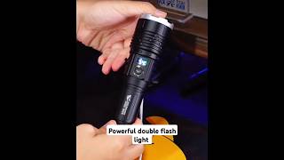 Powerful USB Rechargeable double Flashlight Power Display amp Power Bank [upl. by Adyan]