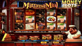 Mamma Mia Video Slots Review  MoneySlots net [upl. by Nehcterg71]