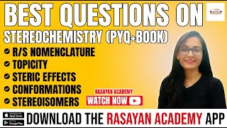 BEST QUESTIONS ON STEREOCHEMISTRY  CSIR UGC NET  GATE  CHEMICAL SCIENCE [upl. by Mindi]