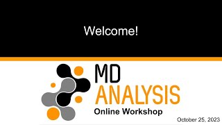 Intro to MDAnalysis Workshop [upl. by Laohcin]