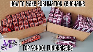 Sublimation Wristlet Keychains for School Fundraisers  Tutorial [upl. by Garland]