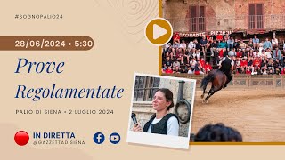 Prove Regolamentate  Palio di Siena 2 luglio 2024  SOGNO PALIO [upl. by Iruy]