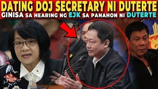 🔴 DATING DOJ SECRETARY ni DUTERTE GINISA sa HEARING ng EJK  FORMER DOJ SECRETARY GUEVARRA [upl. by Marlo467]