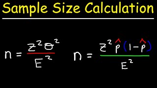 How To Calculate The Sample Size Given The Confidence Level amp Margin of Error [upl. by Stoughton]