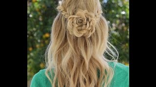 How to Flower Braid [upl. by Annayr]