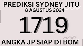 PREDIKSI SYDNEY HARI INI 8 AGUSTUS 2024  BOCORAN SIDNEY HARI INI  RUMUS SYDNEY JITU HARI INI [upl. by Anaidiriv728]