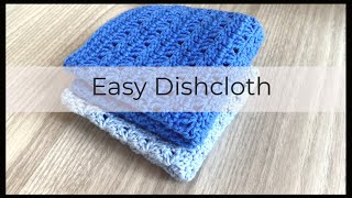 Crochet Beginners DO THIS  Easy Crochet Dishcloth Tutorial [upl. by Enrika]