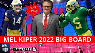 Mel Kiper’s 2022 NFL Draft Big Board  LATEST Top 25 Prospect Rankings [upl. by Leacock]