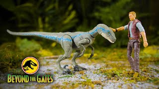 Jurassic World Hammond Collection Velociraptor Blue amp Owen Grady  Beyond the Gates  JURASSIC WORLD [upl. by Orimisac]