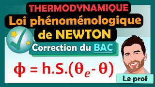 Loi phénoménologique de NEWTON 🎯 BAC  Terminale spé physique chimie  ✅ Exercice corrigé [upl. by Akeem354]