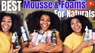 Best Mousse amp Foams For Naturals  CRAZY Definition amp Moisture on DRY Hair [upl. by Ardnatal]