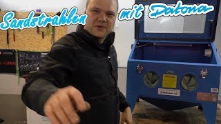 Datona Sandstrahlkabine unboxing und Praxistest [upl. by Siderf]