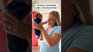 Cluster feeding has begun 😅 funny momlife baby newborn pregnant pregnancy [upl. by Myrt]