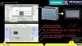 Tutorial Cara Komunikasi PLC s71200 dan HMI NB series siemens [upl. by Lucias]