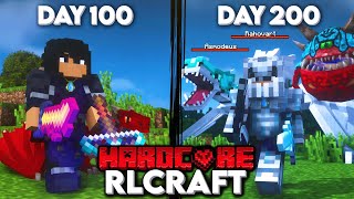 An Expert Survives 200 Days in HARDCORE RLCraft Heres What Happened [upl. by Gnes389]