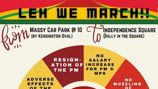 OPPOSITION LEH WE MARCH THIS SATURDAY MARCH 23rd 10am MASSY CAR PARK KENSINGTON [upl. by Naujyt]