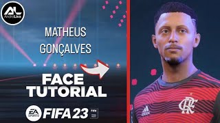 FIFA 23  MATHEUS GONÇALVES Face  Stats Tutorial [upl. by Remas699]