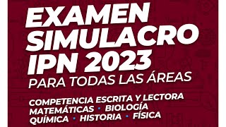 ¡Resolvemos un Examen Simulacro IPN 2024 [upl. by Budge797]