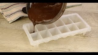 Pour the chocolate into an ice tray here’s how to prepare a super tasty dessert [upl. by Seppala]