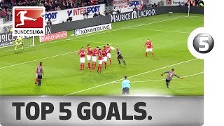 Top 5 Goals  Dembele Lewandowski Aubameyang and More with Sensational Strikes [upl. by Meenen]