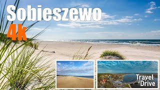 Sobieszewo Wyspa Sobieszewska Gdańsk Morze Polskie Poland pieszo 2021 lipiec 4K [upl. by Ralyks691]