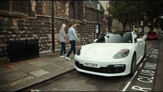 Not your everyday car share Porsche Panamera 4 EHybrid meets Zipcar in London [upl. by Licht]