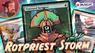 Rotpriest Storm in Modern  Magic the Gathering [upl. by Yelra344]