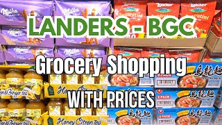 LANDERS SUPERSTORE GROCERY SHOPPING with Prices  Uptown BGC [upl. by Agle440]