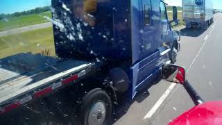 Tutash Express DOT 4005857 Reckless Aggressive Tailgating CDL Truck Driving Dangerous Trucking Trash [upl. by Ahsieket713]