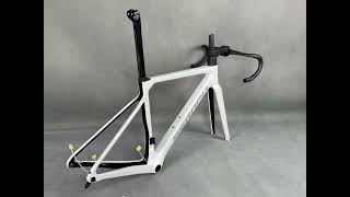 Seraph tantan Superlight Disc road bike frame FM025 pearl white black paint bike roadbike bicycle [upl. by Lucian]