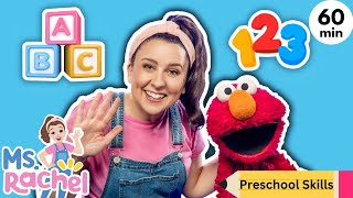 Ms Rachel amp Elmo Get Ready For School  ABC Song Numbers Colors  Toddler amp Preschool Learning [upl. by Ytisahc]