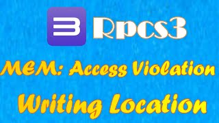 How to Fix Rpcs3 MEM Access Violation Writing Location [upl. by Kapor]