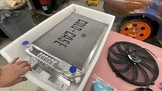 67 Firebird Part 127 LS Swap Radiator install [upl. by Ricca]