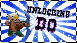 BRAWL STARS  Unlocking Brawler Bo  Gemming Brawl Boxes opening and gameplay [upl. by Eocsor]