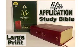 NLT Large Print Life Application Study Bible Review 3rd Edition [upl. by Cele]