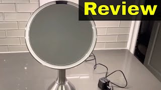 SimpleHuman 8 Inch Illuminated Mirror ReviewTouch Brightness Control [upl. by Aseeral]