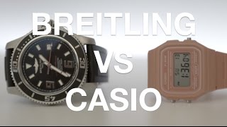 Verve Reviews Breitling VS Casio [upl. by Evvy855]