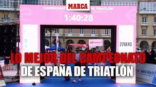 Las mejores imágenes del campeonato de España de Triatlón en A Coruña I MARCA [upl. by Amerd539]