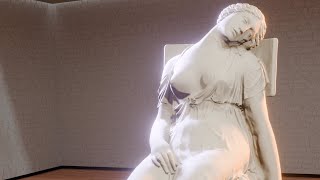 Art beautiful plaster statue of Dead Lucrecia 1804 Barcelona Llotja de Mar [upl. by Varin456]