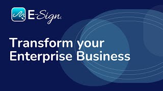 ESignatures and Workflow Automation for Enterprise  ESign [upl. by Rednazxela]