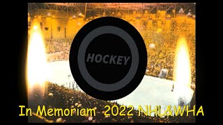 In Memoriam to all those we lost in professional hockey NHL amp WHA in 2023 [upl. by Ahrat285]